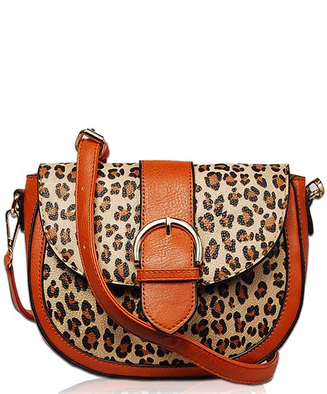 crossbody leopard print bag